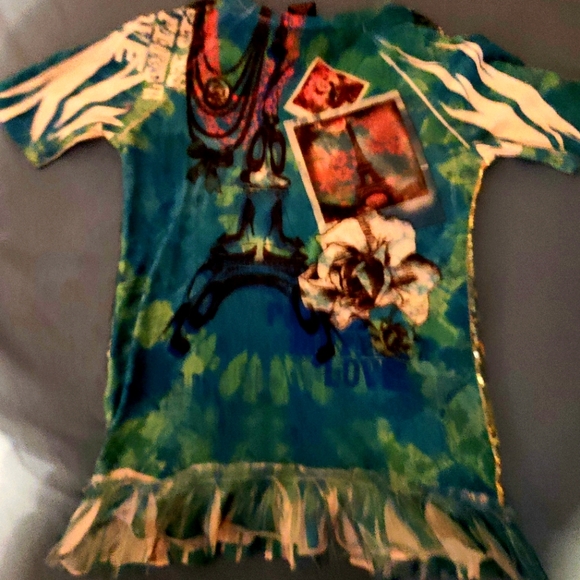 Girls Shirt size 6  Very sparly - Picture 6 of 14